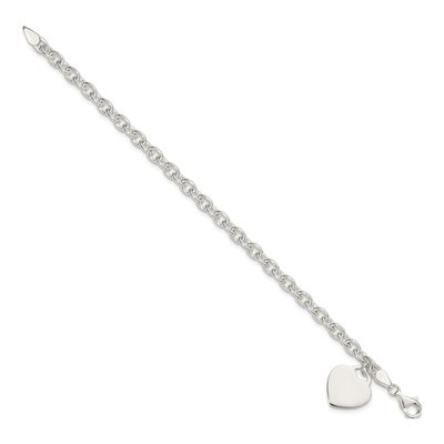 Sterling Silver Heart Bracelet – view 3