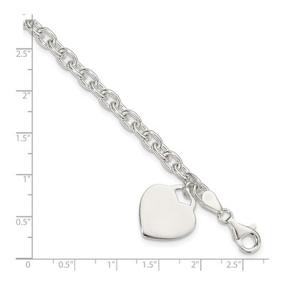 Sterling Silver Heart Bracelet – view 5