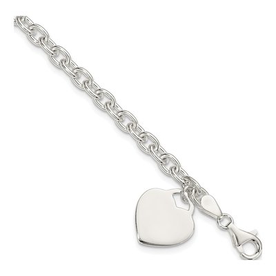 Sterling Silver Heart Bracelet