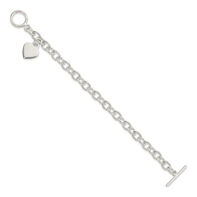 Sterling Silver Heart Bracelet – view 3