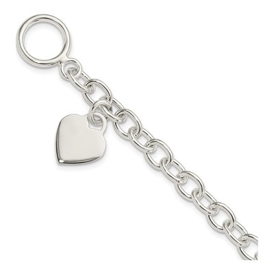 Sterling Silver Heart Bracelet