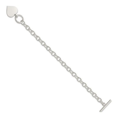 Sterling Silver Heart Bracelet – view 3