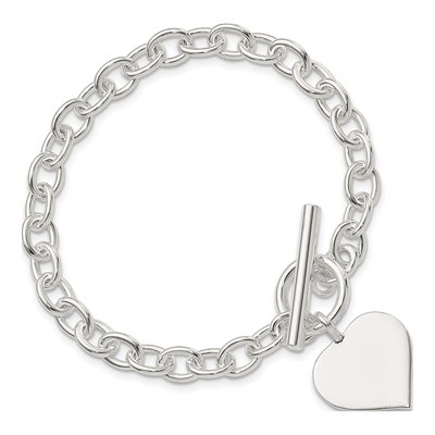 Sterling Silver Heart Bracelet – view 4