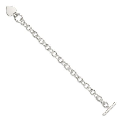 Sterling Silver Heart Bracelet – view 3