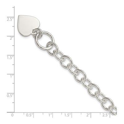 Sterling Silver Heart Bracelet – view 5