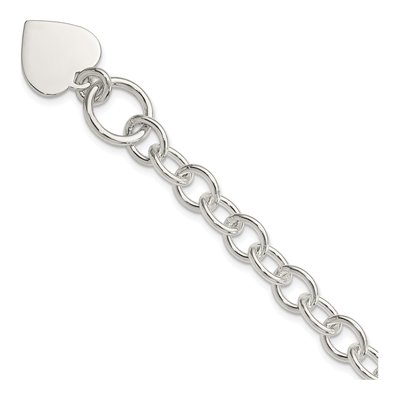 Sterling Silver Heart Bracelet