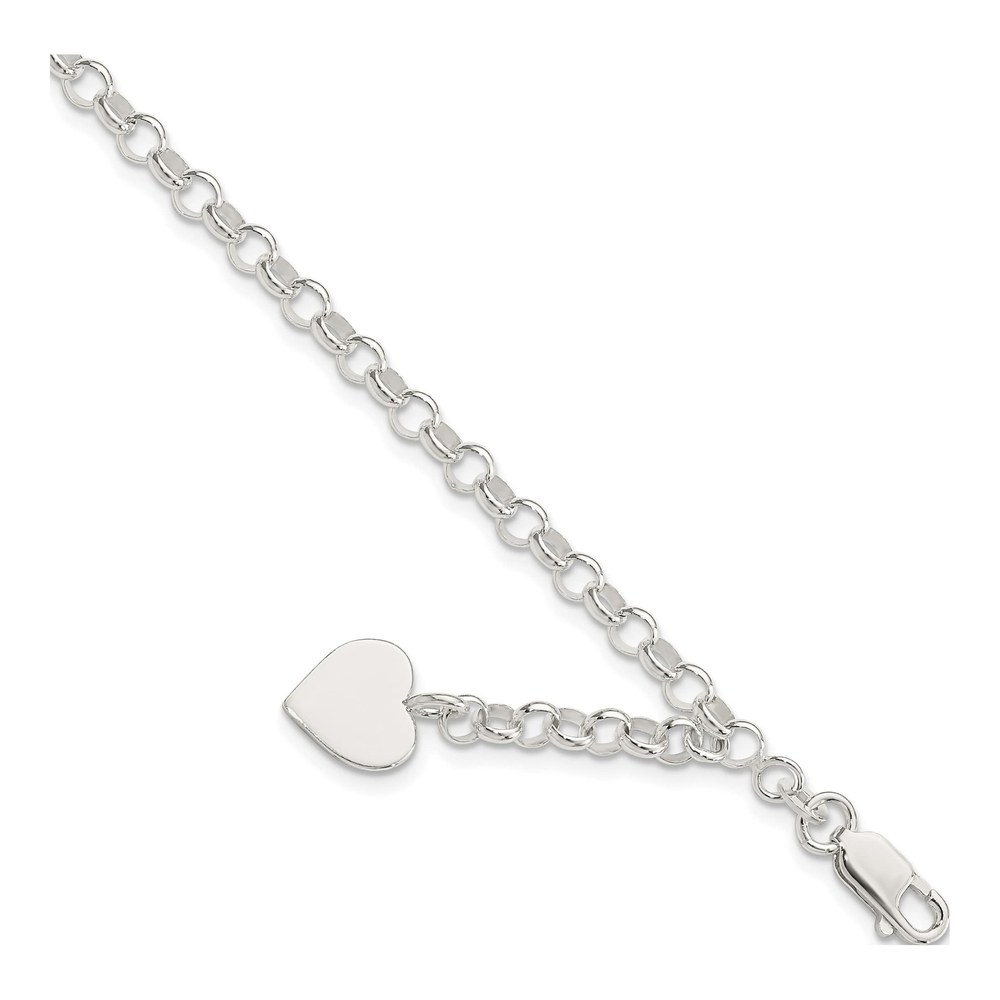 Sterling Silver Heart Bracelet