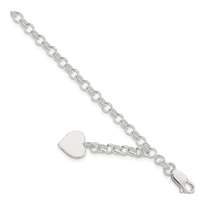 Sterling Silver Heart Bracelet
