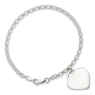 Sterling Silver Heart Bracelet – view 5