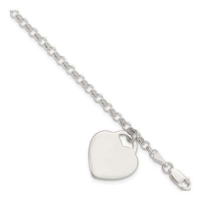 Sterling Silver Heart Bracelet