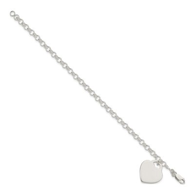 Sterling Silver Heart Bracelet – view 2