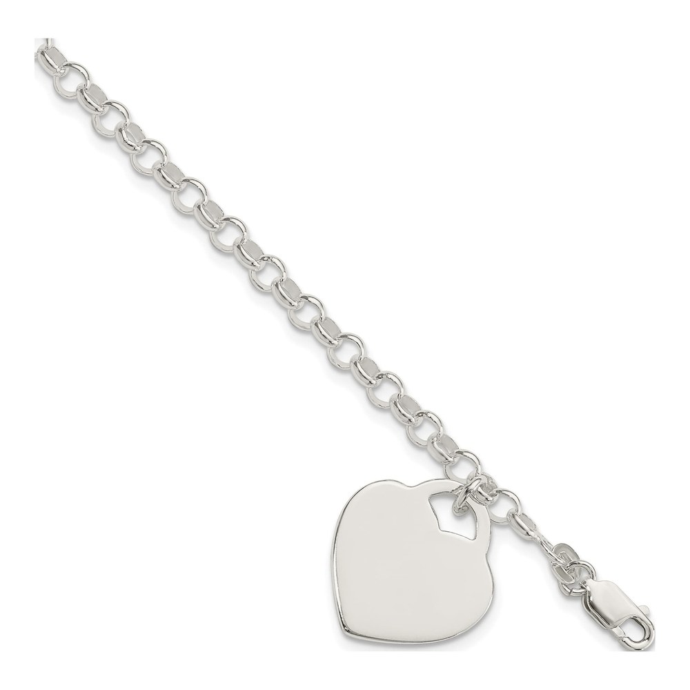 Sterling Silver Heart Bracelet