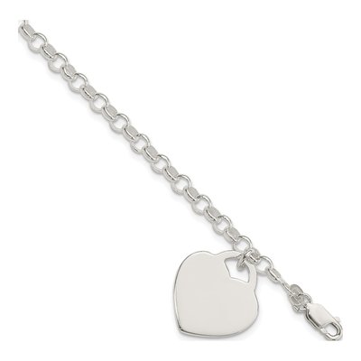 Sterling Silver Heart Bracelet