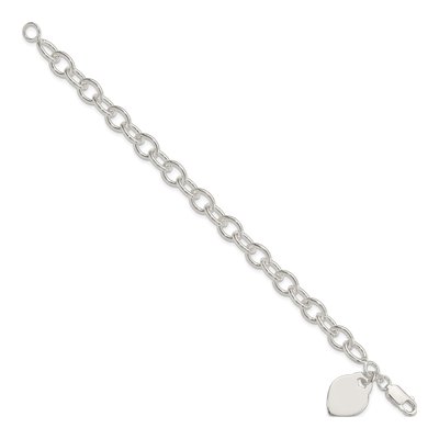 Sterling Silver Heart Bracelet – view 3