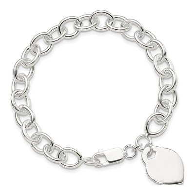 Sterling Silver Heart Bracelet – view 4