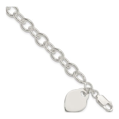 Sterling Silver Heart Bracelet