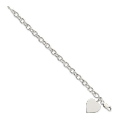 Sterling Silver Heart Bracelet – view 2