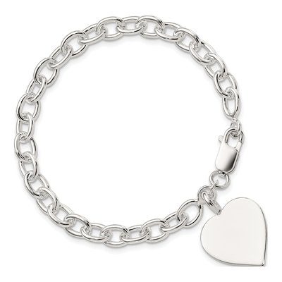 Sterling Silver Heart Bracelet – view 4