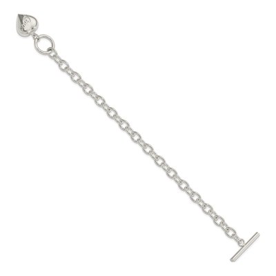 Sterling Silver LOVE Heart Bracelet – view 3
