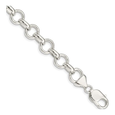 Sterling Silver 9mm Link Chain Bracelet