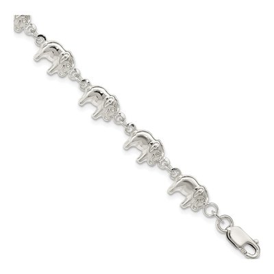 Sterling Silver Elephant Bracelet