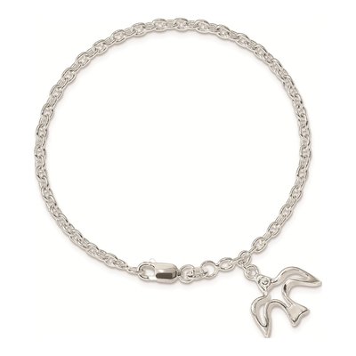 Sterling Silver Dove Bracelet – view 4