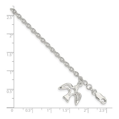 Sterling Silver Dove Bracelet – view 5