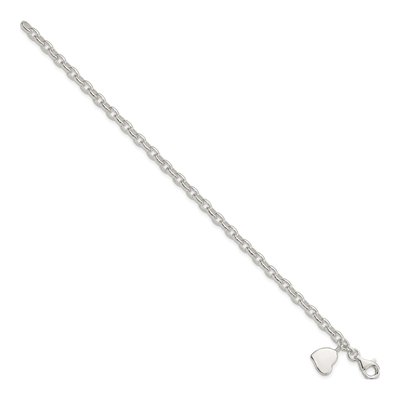 Sterling Silver Heart Bracelet – view 3