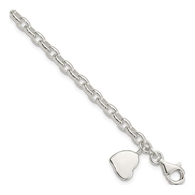 Sterling Silver Heart Bracelet