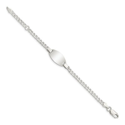 Sterling Silver Kids' ID Bracelet – view 3