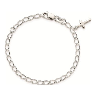Sterling Silver Girl's Cross Bracelet – view 4