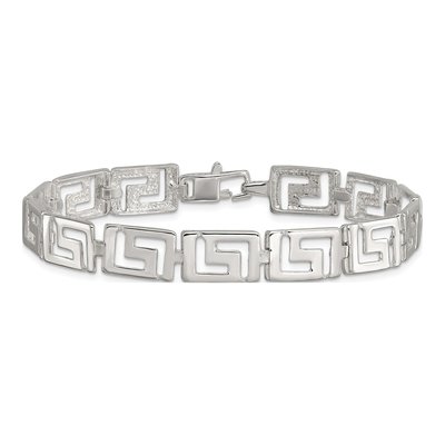 Sterling Silver Greek Key Bracelet – view 4
