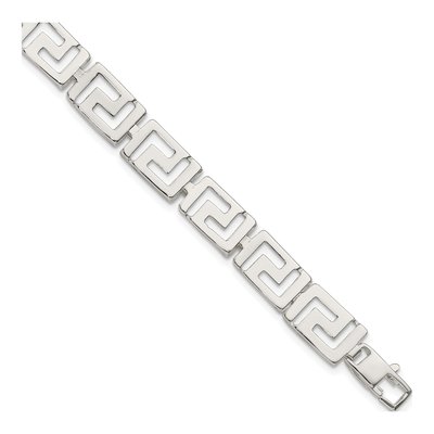Sterling Silver Greek Key Bracelet