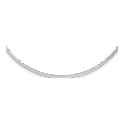 Sterling Silver Omega Collar Necklace