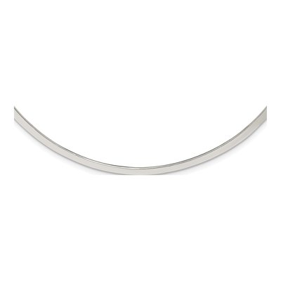 Sterling Silver Omega Collar Necklace