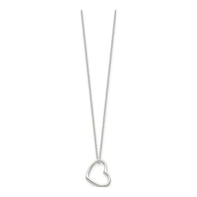 Sterling Silver Heart Pendant Necklace – view 3