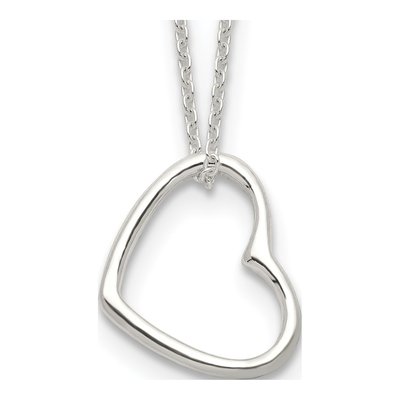 Sterling Silver Heart Pendant Necklace