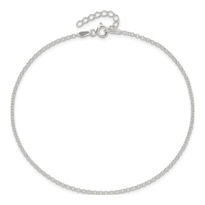 Sterling Silver 1.5mm Rolo Chain Anklet – view 6