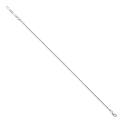 Sterling Silver 1.5mm Round Snake Chain Anklet – view 3