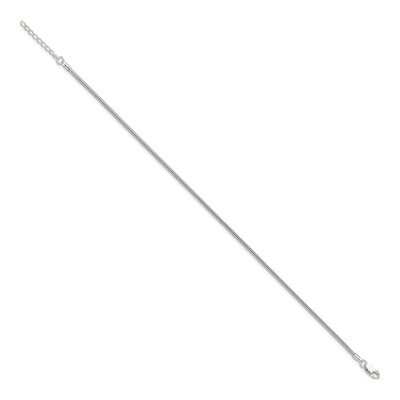 Sterling Silver 2mm Plus Snake Chain Anklet – view 3