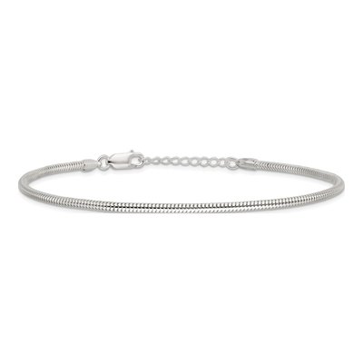 Sterling Silver 2.5mm Snake Chain Anklet – view 5