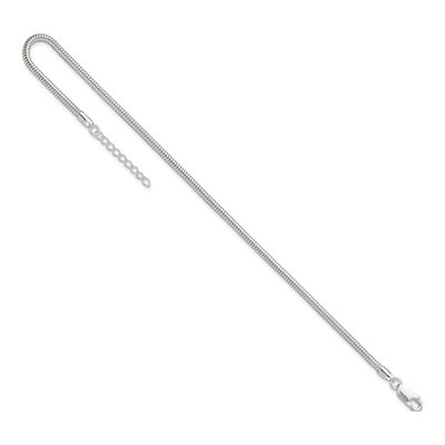 Sterling Silver 2.5mm Snake Chain Anklet – view 8