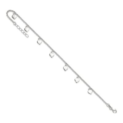 Sterling Silver Hearts Anklet – view 8