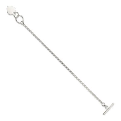 Sterling Silver Heart Bracelet – view 3