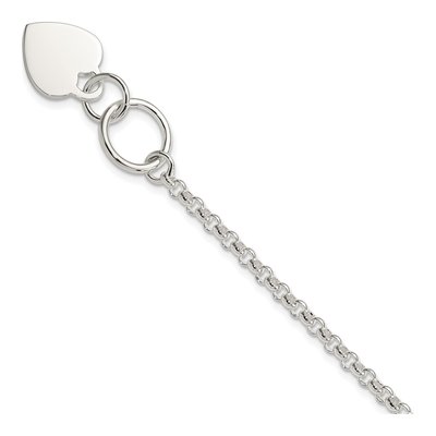 Sterling Silver Heart Bracelet