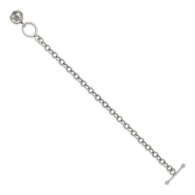 Sterling Silver Soccer Ball Charm Bracelet – view 3
