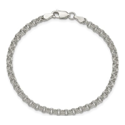 Sterling Silver Double Link Charm Bracelet – view 4