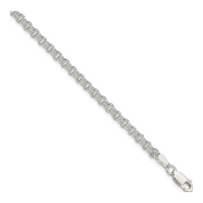 Sterling Silver Double Link Charm Bracelet