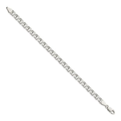 Sterling Silver Double Link Charm Bracelet – view 2