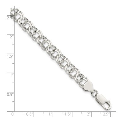 Sterling Silver Double Link Charm Bracelet – view 5